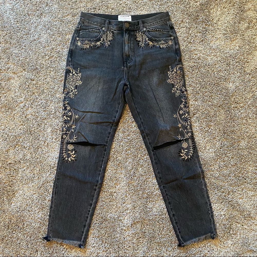 Free People x One Teaspoon embroidered jeans
